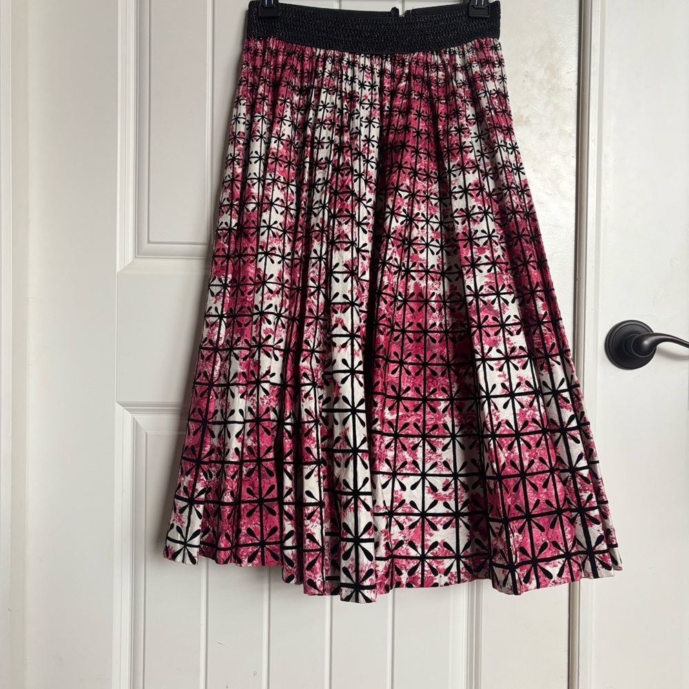 Vintage’s Pink and Black Patterned Women's Skirt